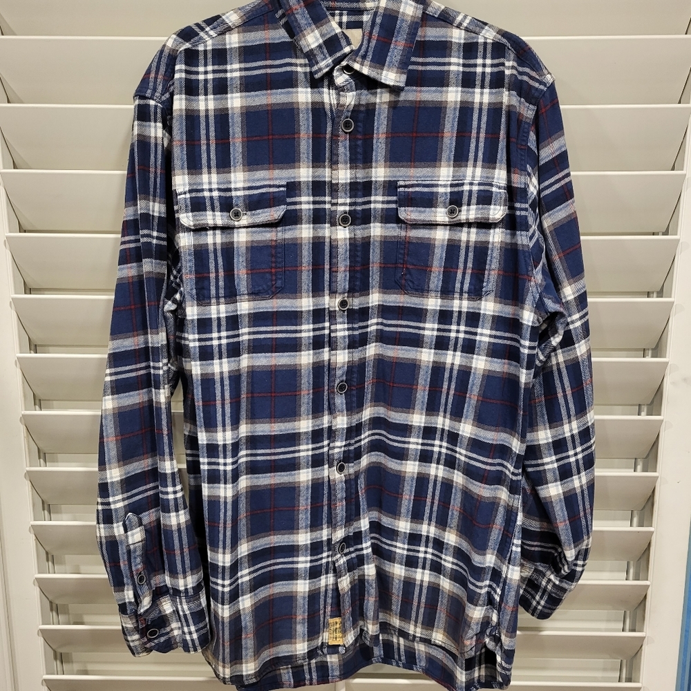 🥳2/$20 or 3/$25 JACHS Mens Button Up Flannel Large Tall